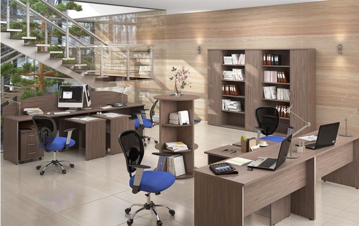 Набор мебели в офис IMAGO три стола, 2 шкафа, стеллаж, тумба в Чебоксарах - изображение 6